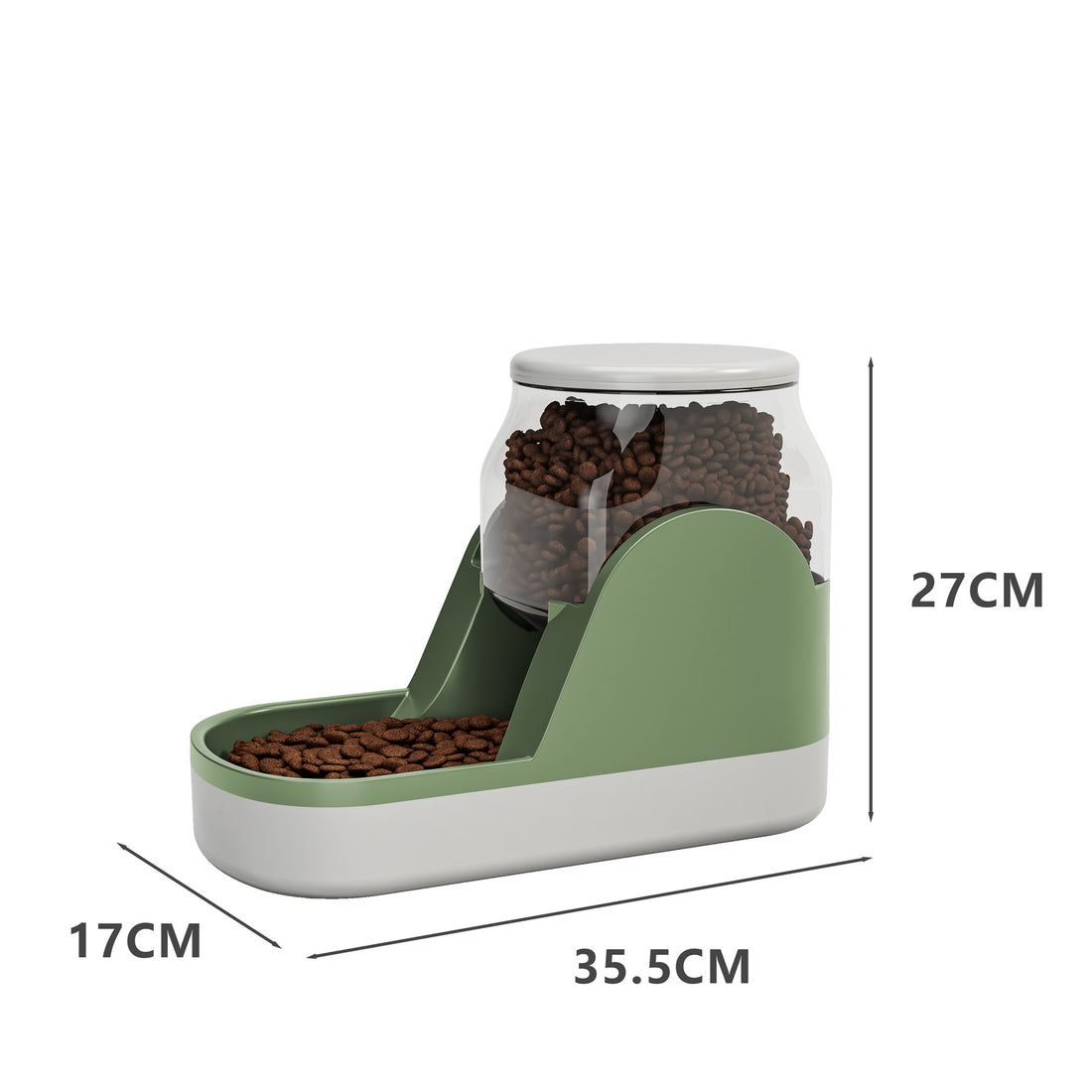 Automatic Pet Water Fountain Food Dispenser Large Capacity Bowl