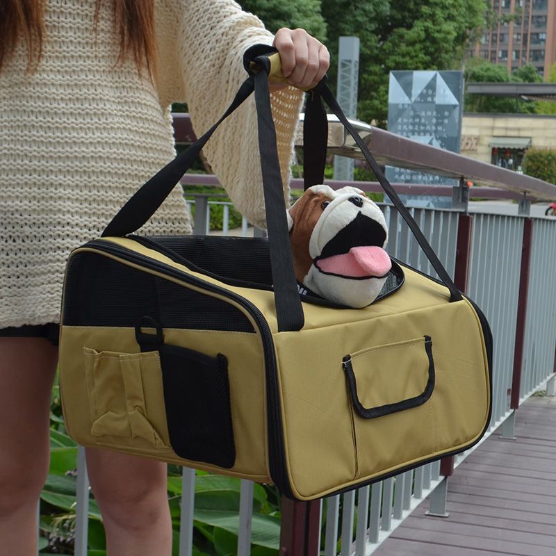 Portable Pet Backpack Carrier Bag With Diaper Function