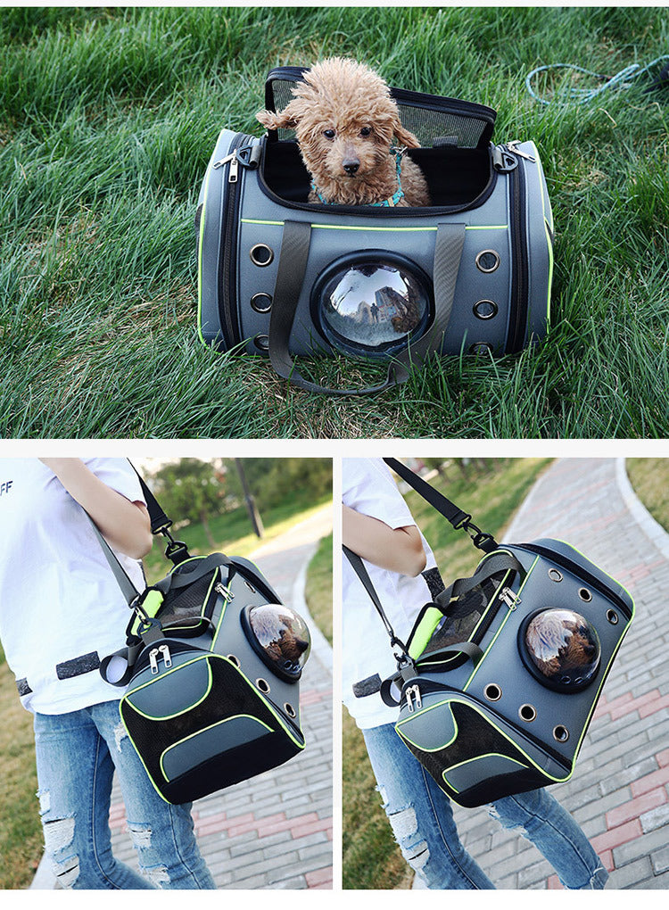 Portable Pet Backpack Diaper Carrier Bag