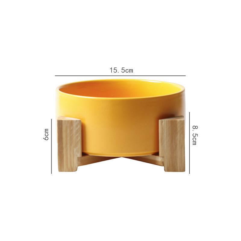 High Stand Large Capacity Ceramic Pet Feeding Bowl