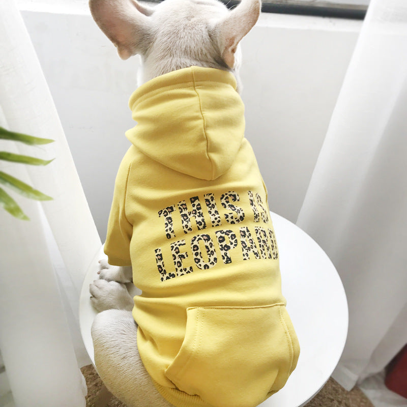 Warm Fleece Lined Pet Sweater Cozy Clothing Outfit