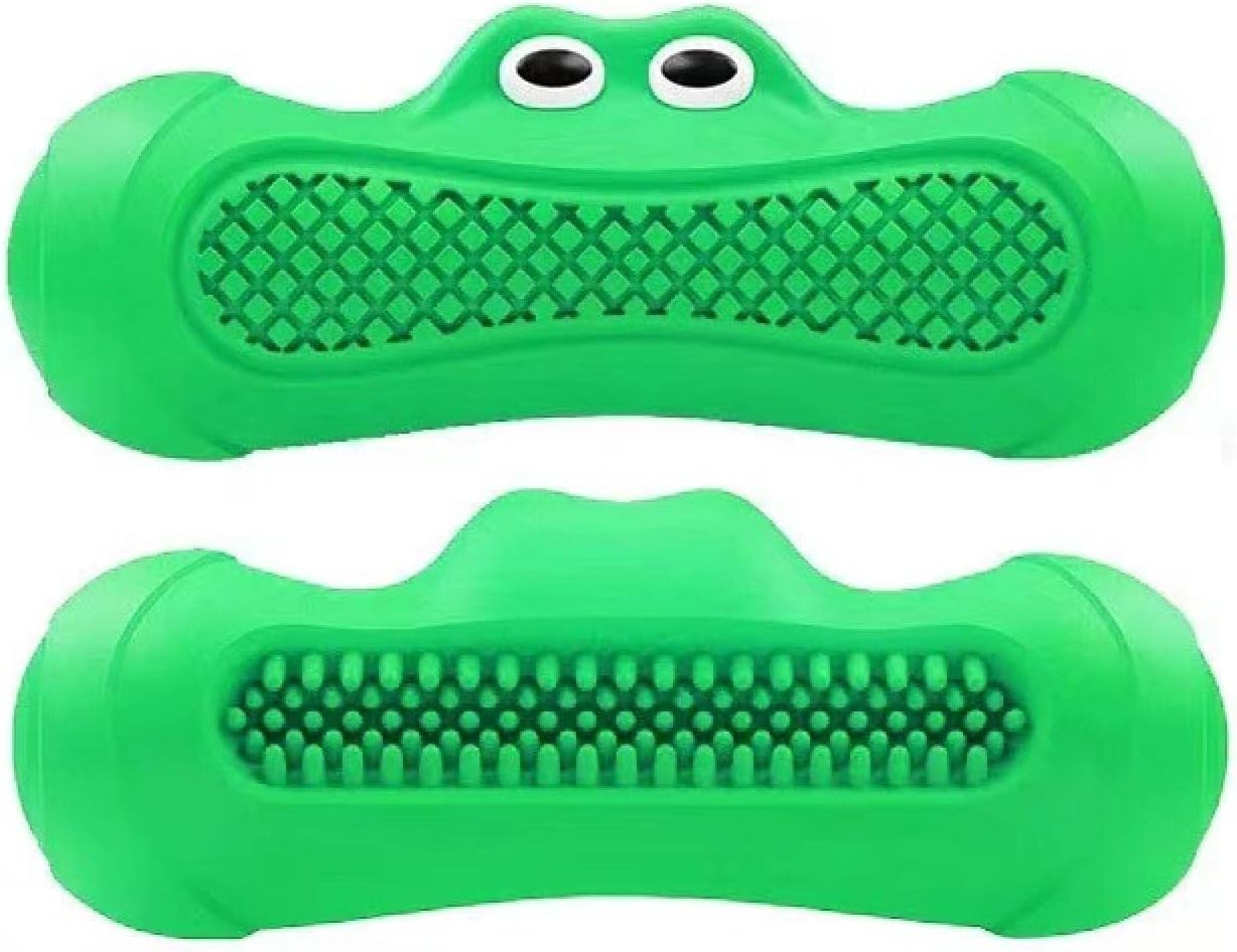 Pet Natural Rubber Rugby Squeaky Chew Teething Toy