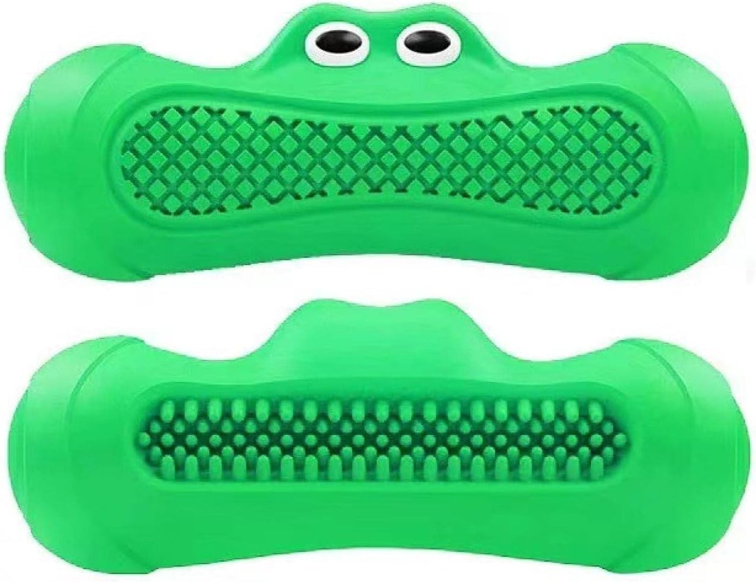 Pet Natural Rubber Rugby Squeaky Chew Teething Toy