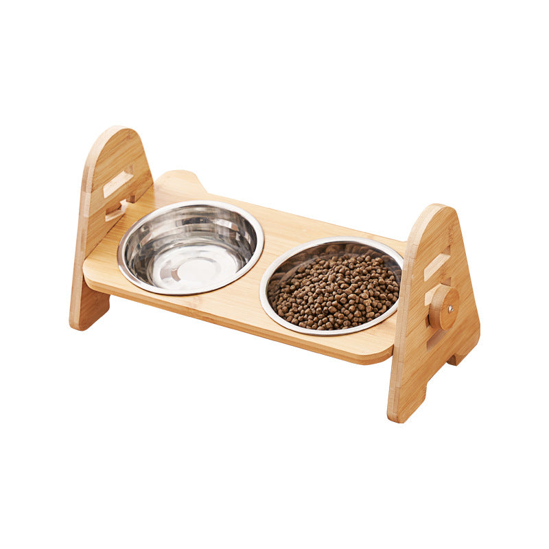 Angled Pet Drinking Bowl Cervical Spine Protection Feeding Design
