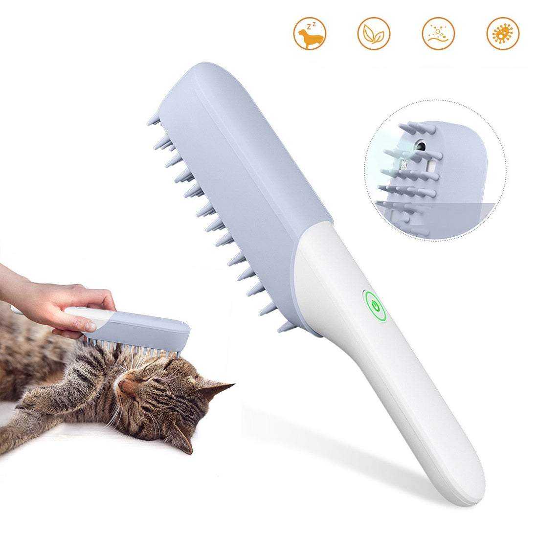 Pet Silicone Massage Brush Deodorizing Sterilizing Grooming Comb