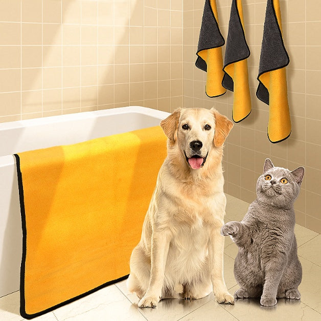 Super Absorbent Quick Dry Pet Bath Towel For Cleaning And Grooming
