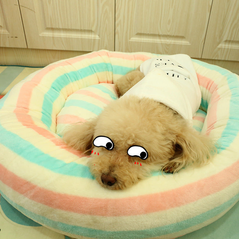 Pet Puppy Milk Print Comfortable Soft Everyday Wear Clothing