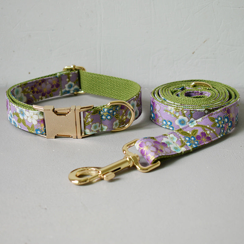 Purple Zephyr Pet Training Collar Leash