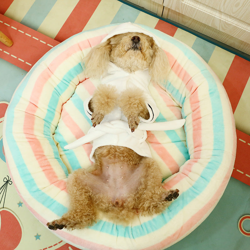 Pet Puppy Milk Print Comfortable Soft Everyday Wear Clothing