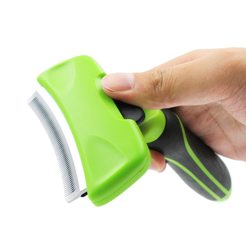 Pet Deshedding Grooming Brush Hair Removal Edge Trimming Rake Tool