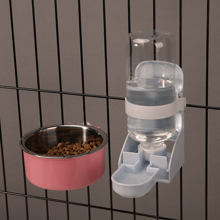 Stainless Steel Neck Guard Hanging Pet Feeding Bowl