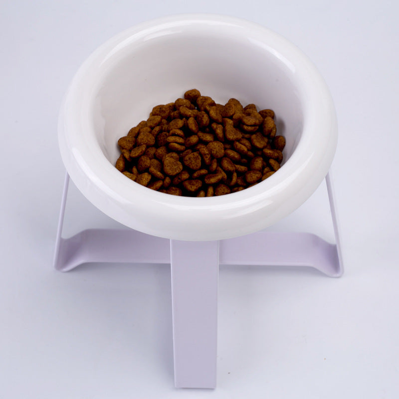 Anti-Slip Iron Stand Dual Pet Feeding Bowl Set