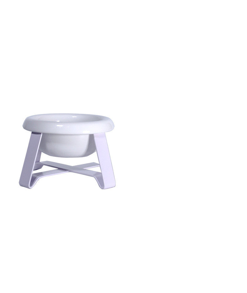 Anti-Slip Iron Stand Dual Pet Feeding Bowl Set