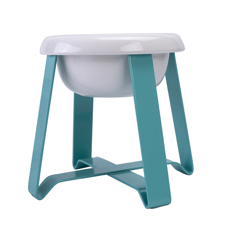 Anti-Slip Iron Stand Dual Pet Feeding Bowl Set