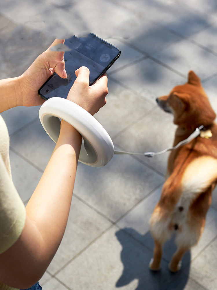 Durable Automatic Meng Wangxing UFO Retractable Pet Leash Chain
