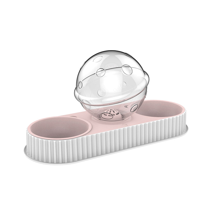 Automatic Plastic Pet Feeding Water Drinking Bowl Dispenser