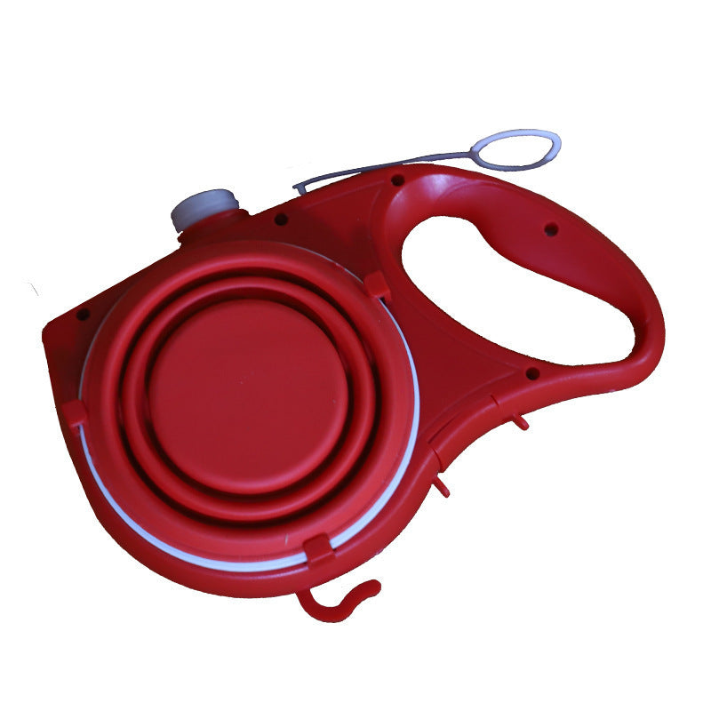 Multifunctional Portable Pet Training Leash With Water Bottle