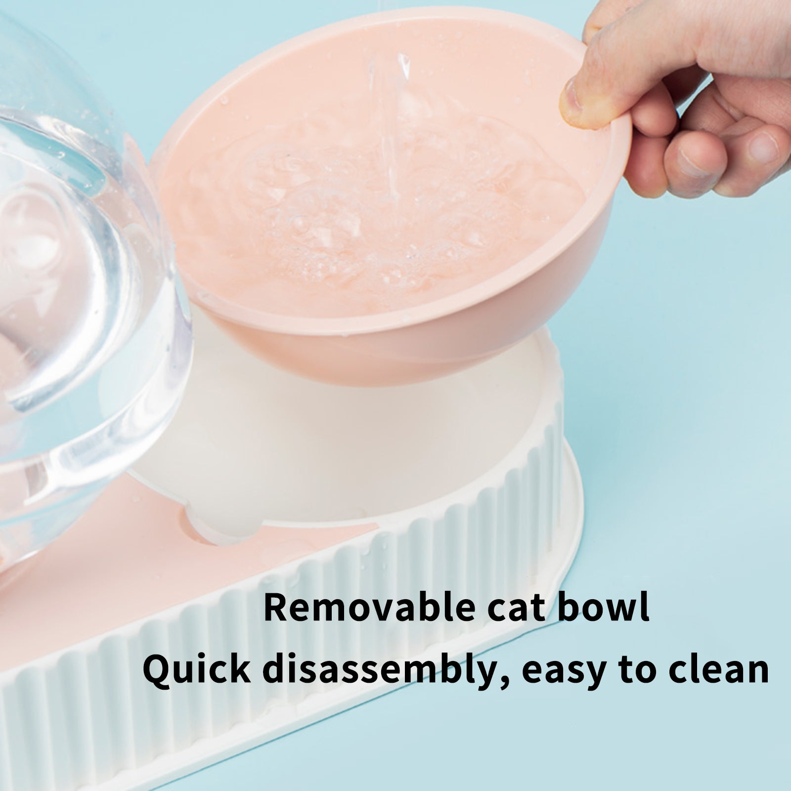 Automatic Plastic Pet Feeding Water Drinking Bowl Dispenser