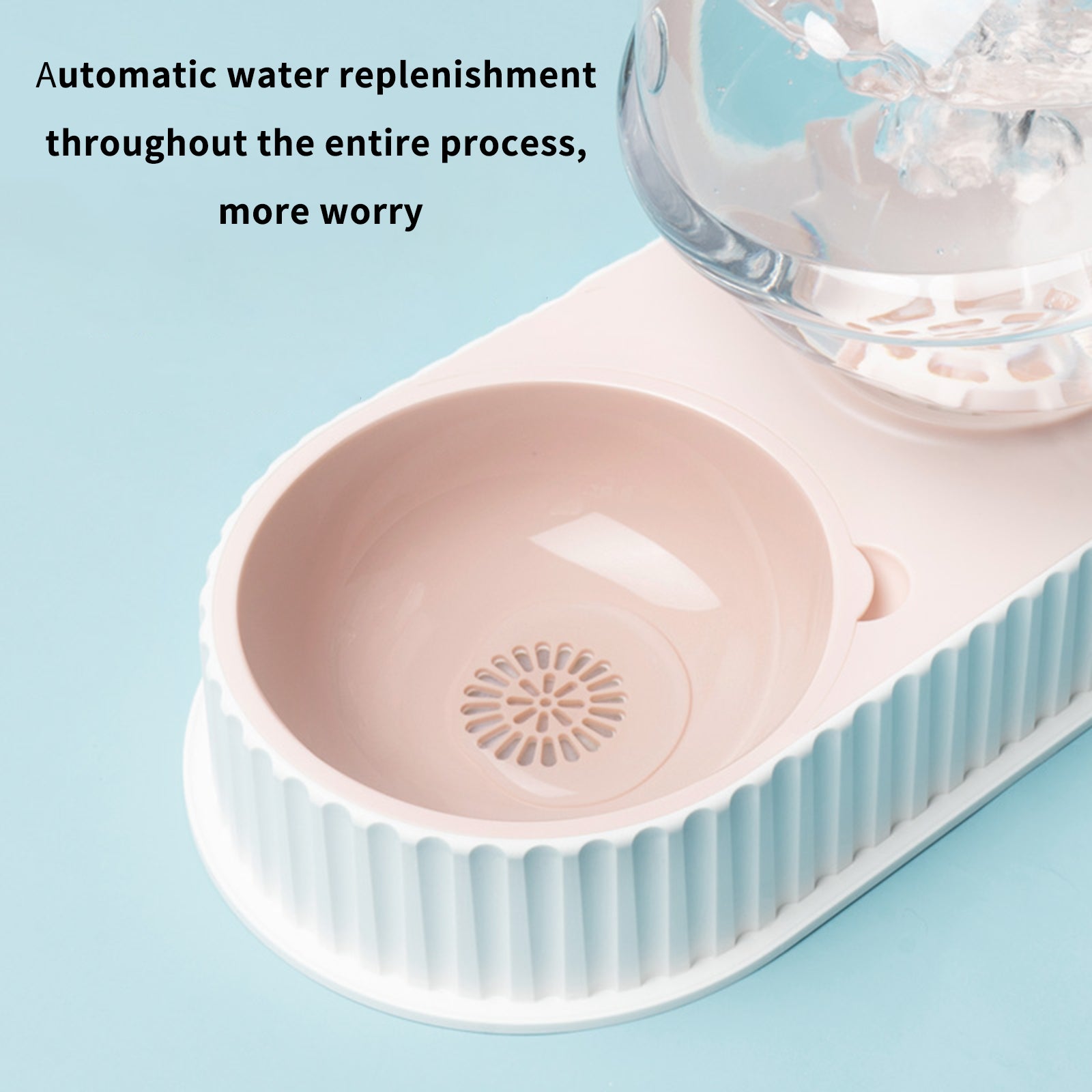 Automatic Plastic Pet Feeding Water Drinking Bowl Dispenser