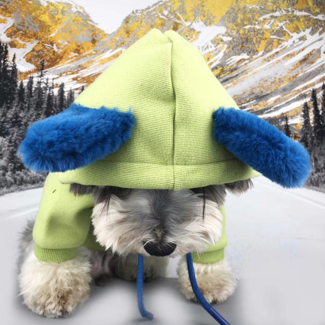 VIP Velvet Lined Pet Sweater Warm Clothing Outfit