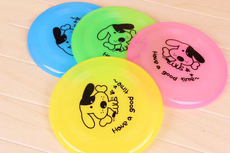 Pet Silicone Flying Disc Chew Resistant Interactive Training Toy
