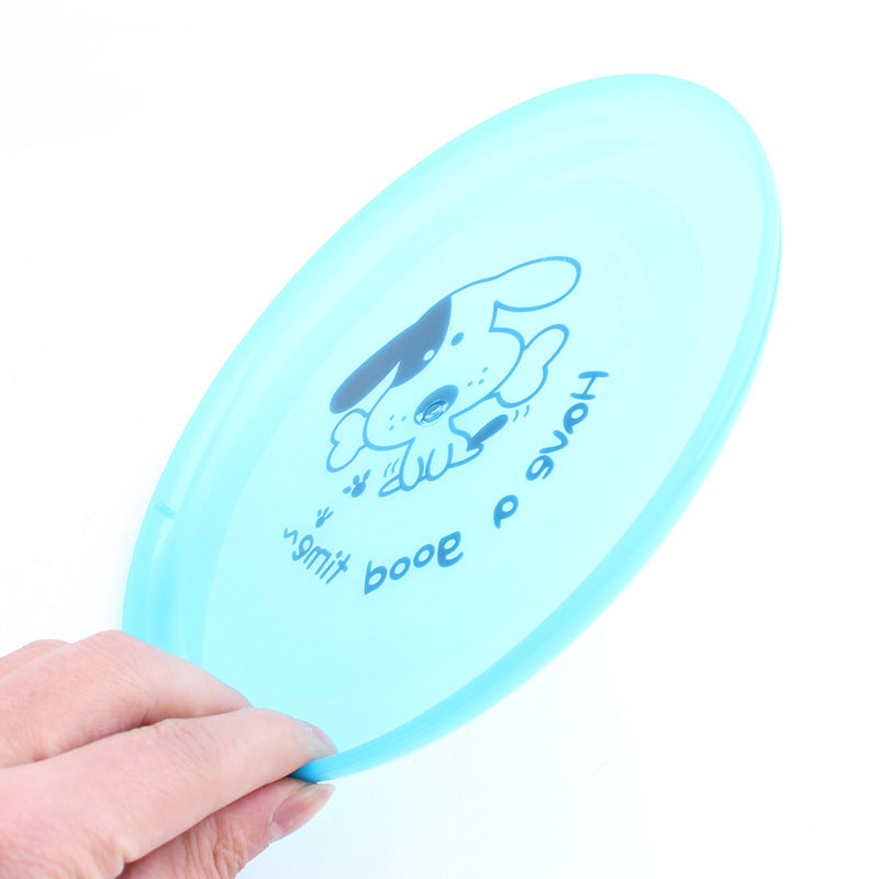 Pet Silicone Flying Disc Chew Resistant Interactive Training Toy