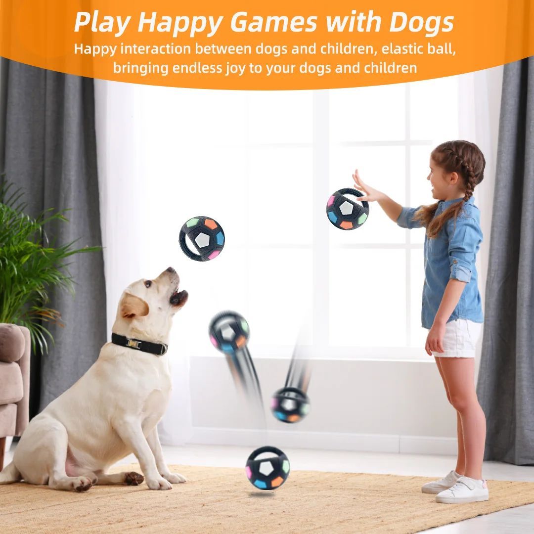 Pet Football Tennis Ball Shaped Durable Squeaky Training Toy