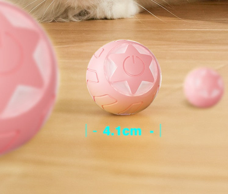 Pet Rolling Ball Self Moving Bite Resistant Interactive Toy