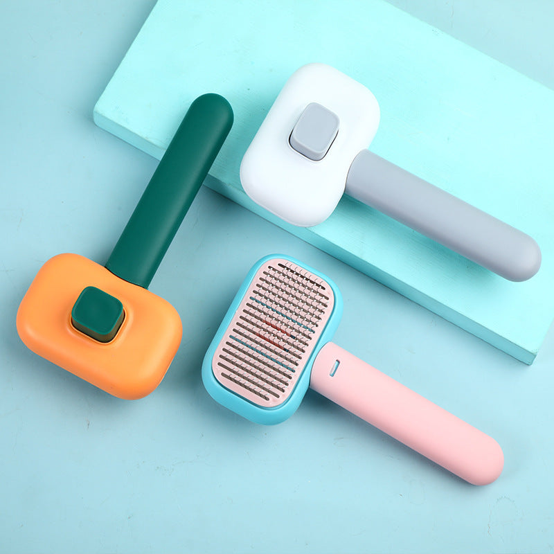 Stainless Steel Pet Grooming Comb Massage Hair Cleaning Brush Tool