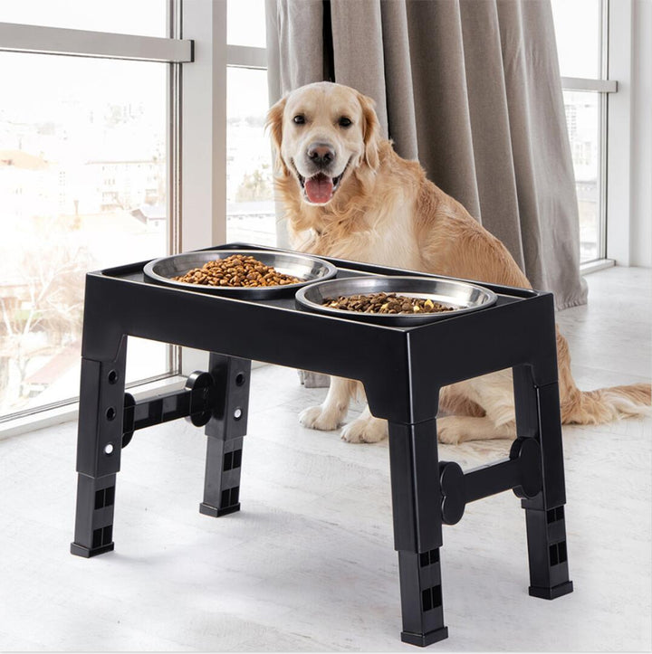 Elevated Pet Feeding Bowl Neck Protection Anti Tumble Design