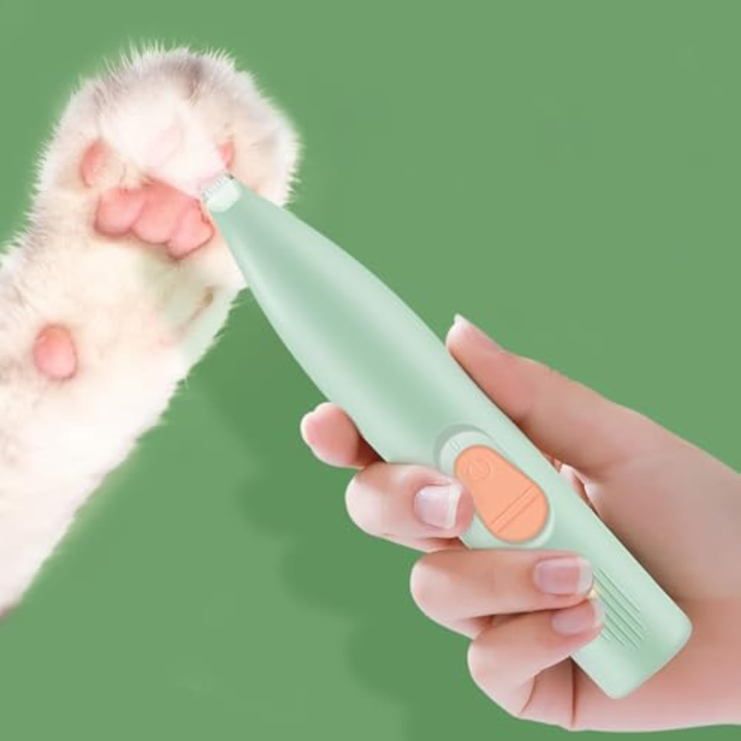 Rechargeable Pet Paw Hair Trimmer Ergonomic Grooming Tool For Home Use