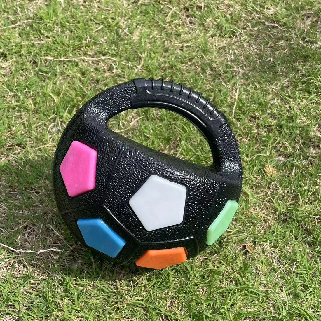 Pet Football Tennis Ball Shaped Durable Squeaky Training Toy