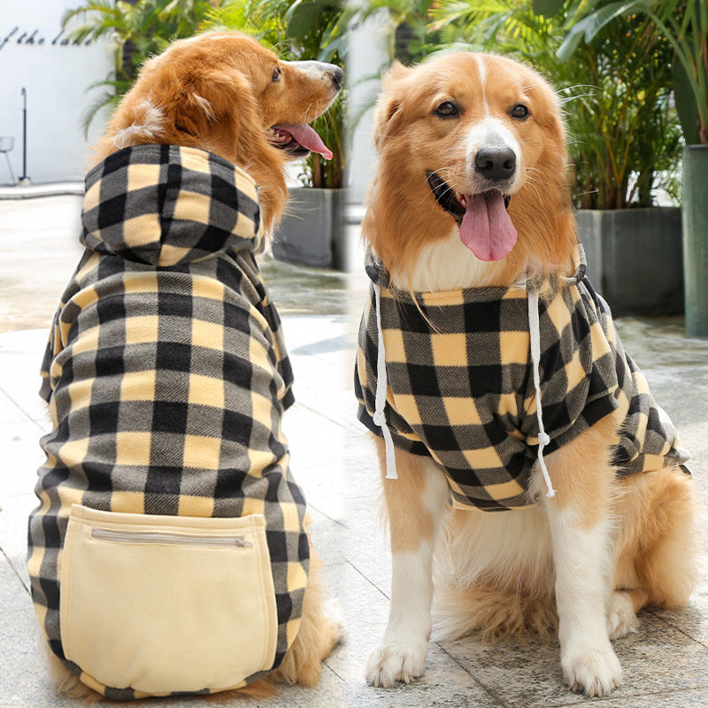 Fashion Zipper Pocket Pet Sweater Simple Clothing Outfit