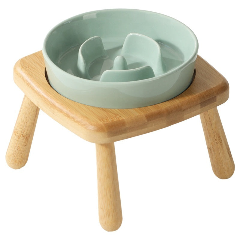 Ceramic Pet Food Bowls Durable Non-Slip Feeding Supplies Set