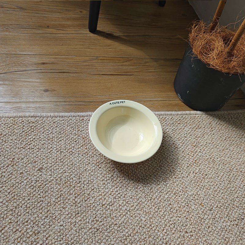 Anti Tumble Elevated Pet Double Bowl Ceramic Feeding Stand