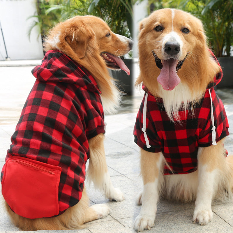 Fashion Zipper Pocket Pet Sweater Simple Clothing Outfit
