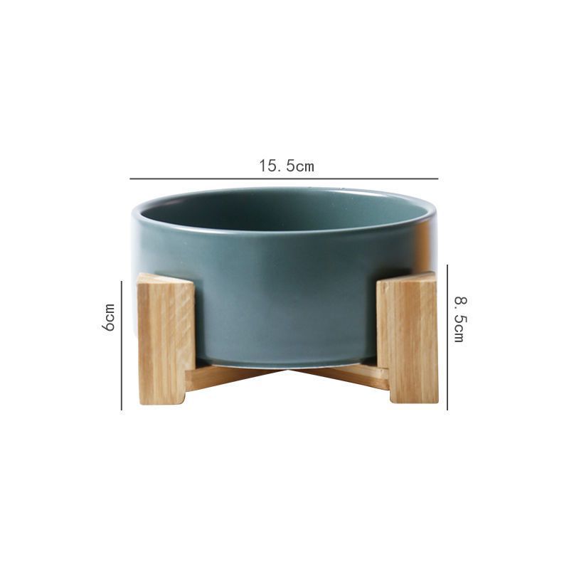 High Stand Large Capacity Ceramic Pet Feeding Bowl