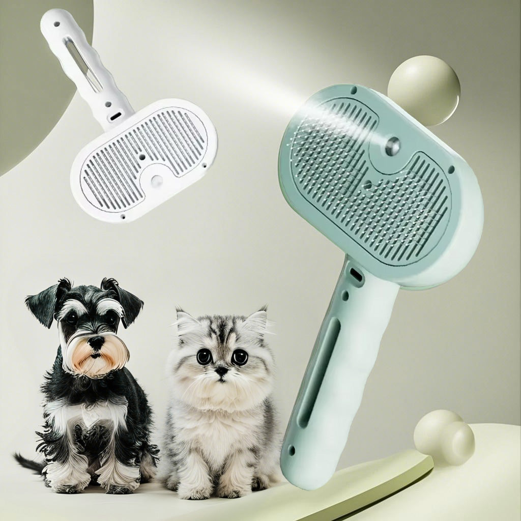 Pet Grooming Spray Comb Dematting Hair Remover Brush Mist Tool