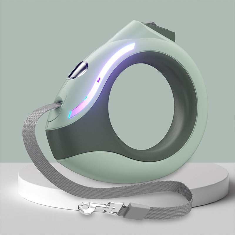 LED Night Light Automatic Retractable Pet Training Leash Supplies