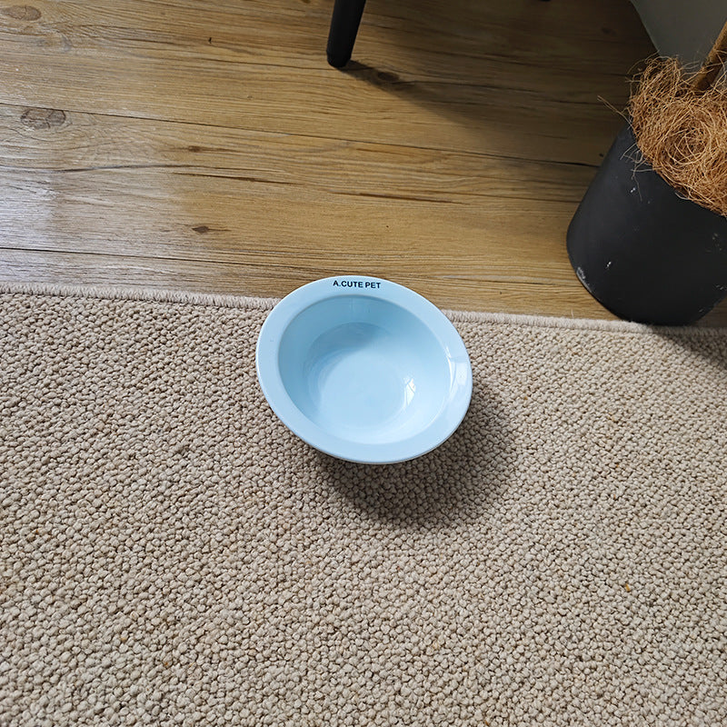 Anti Tumble Elevated Pet Double Bowl Ceramic Feeding Stand