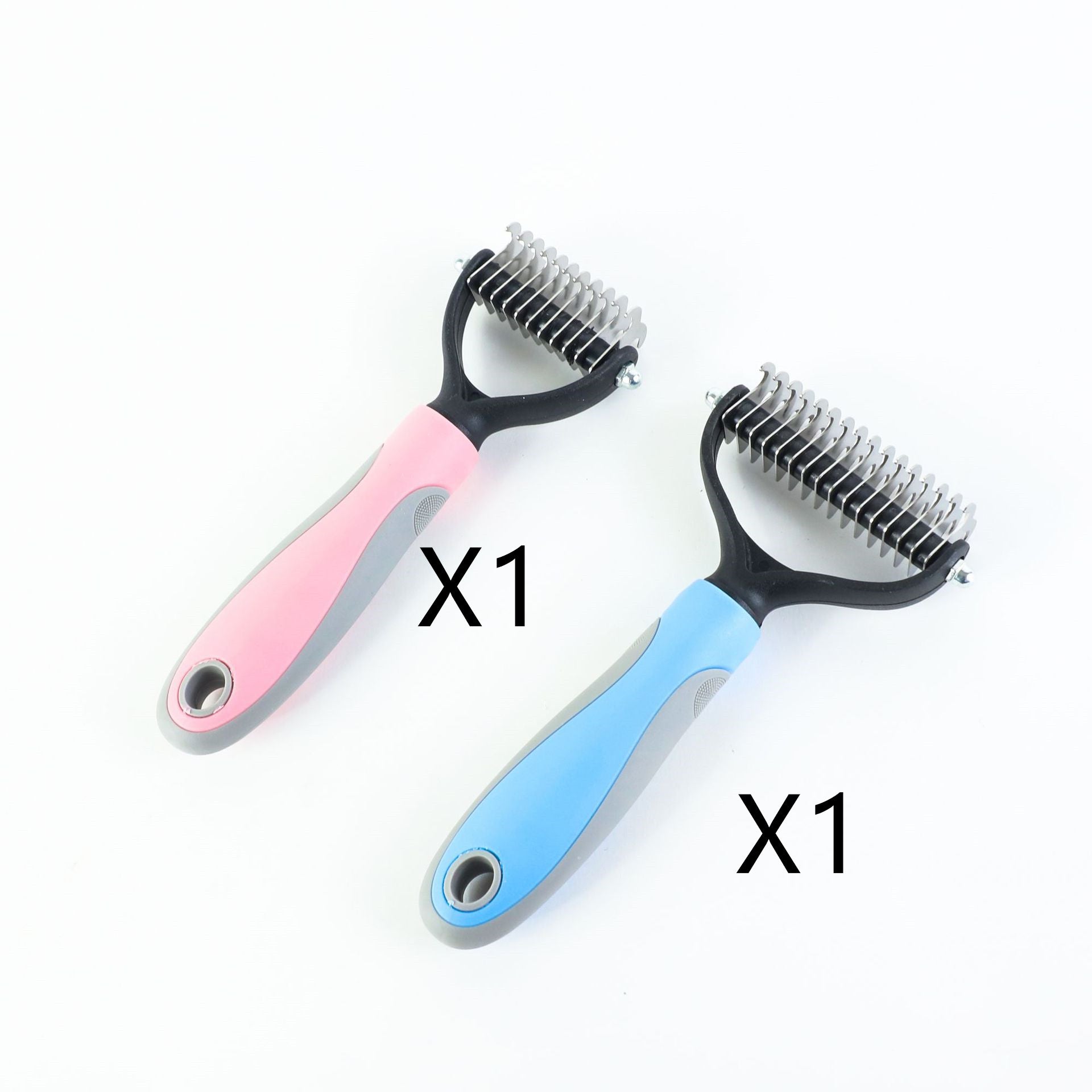 Double Sided Stainless Pet Grooming Brush Hair Removal Dematting Tool