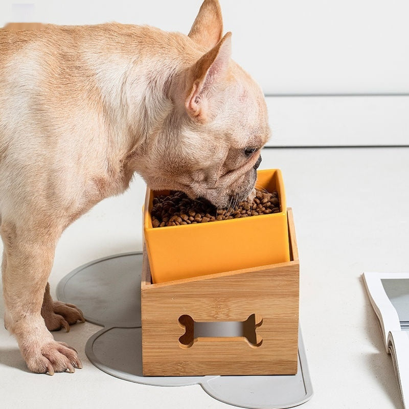 High Stand Large Capacity Ceramic Pet Feeding Bowl