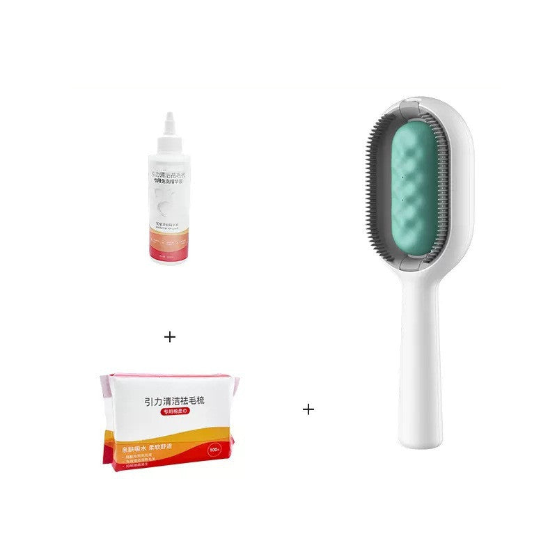 Pet Grooming Dematting Brush Hair Removal Comb With Cleaning Tank