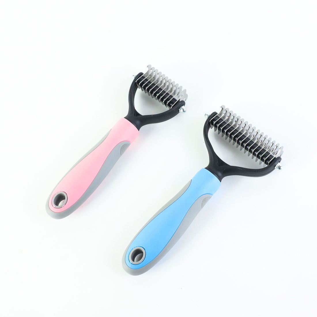 Double Sided Stainless Pet Grooming Brush Hair Removal Dematting Tool