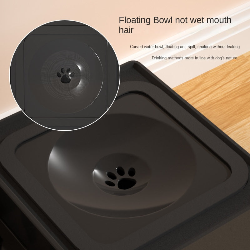 Adjustable Height Double Stainless Stand Pet Feeding Bowl