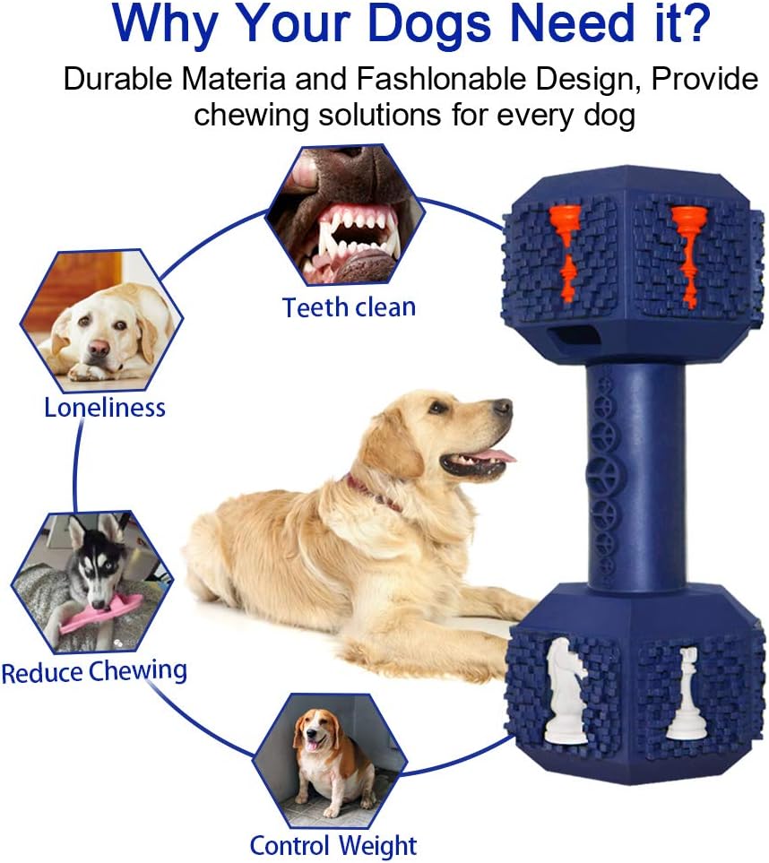 Pet Indestructible Non Toxic Dental Chew Toy Durable Large Breed
