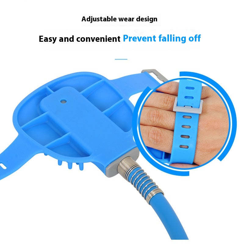Pet Bathing Silicone Gloves Shower Brush Handheld Massage Tool