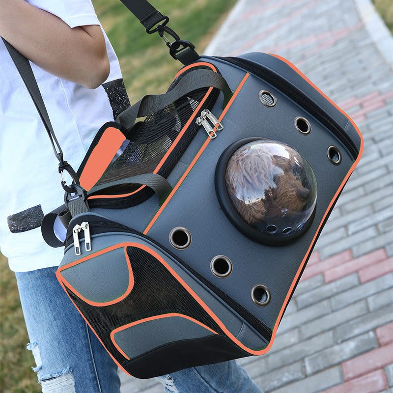 Portable Pet Backpack Diaper Carrier Bag
