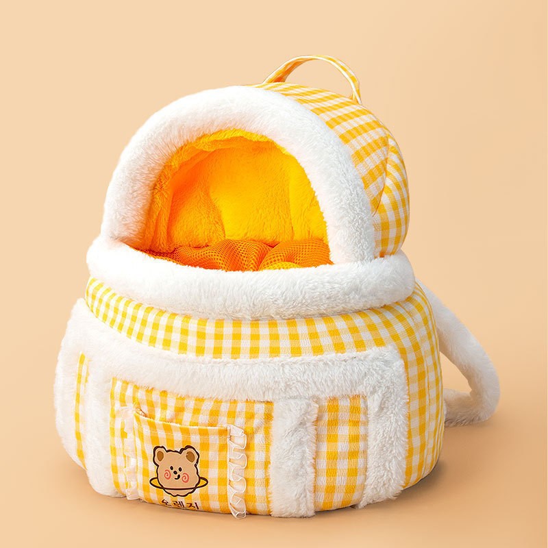 Animal Shaped Pet Backpack Off Shoulder Portable Carry Bag