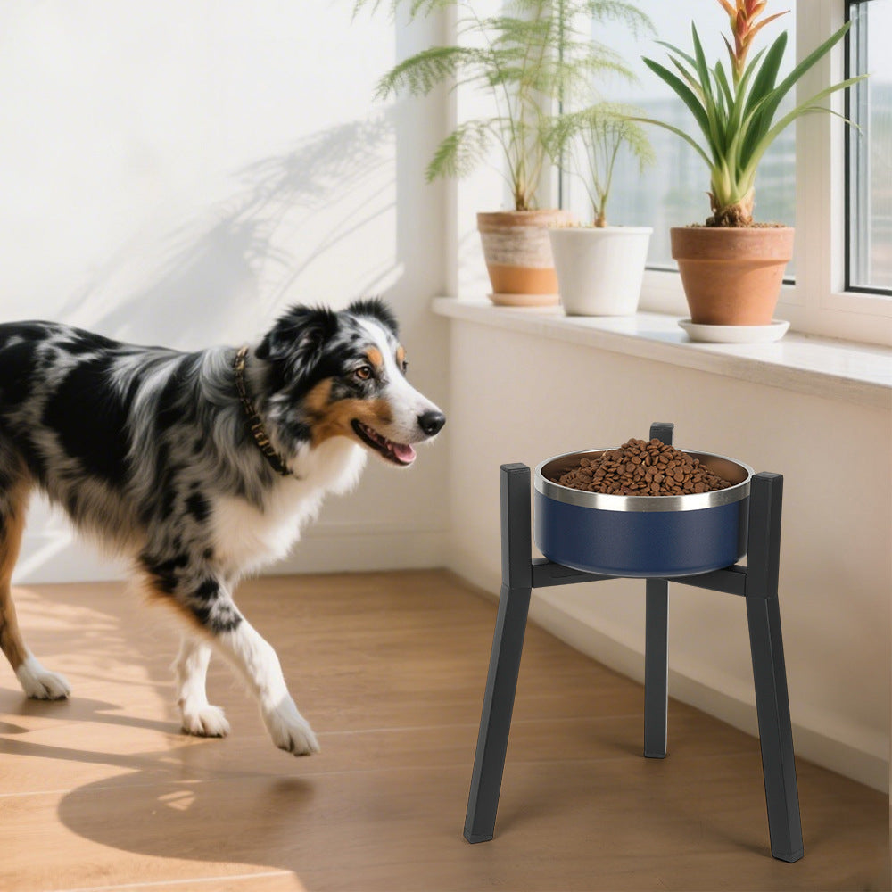 Adjustable Width Pet Bowl Bracket Feeding Stand Holder
